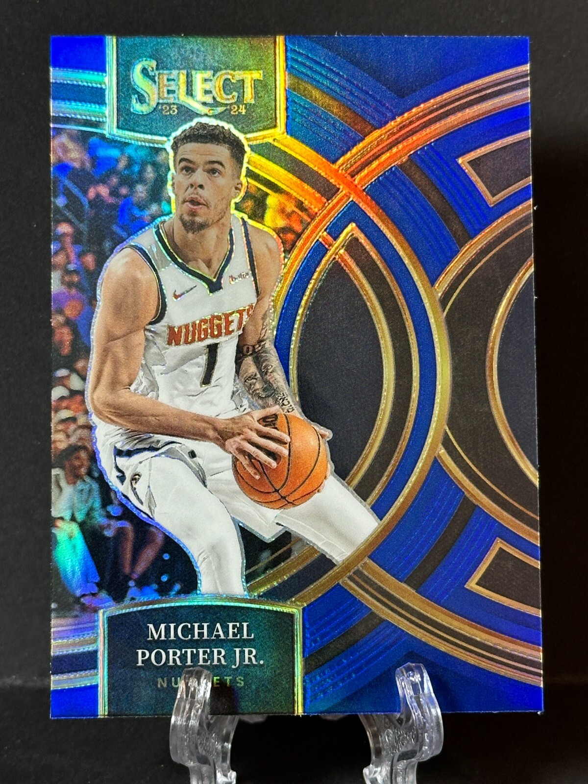 2023-24 Michael Porter Jr. Panini Select Blue Silver Prizm