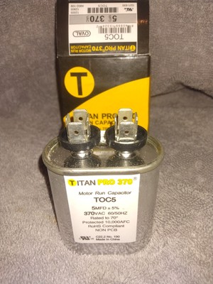 Titan PRO 370 TOC5 oval motor run capacitor
