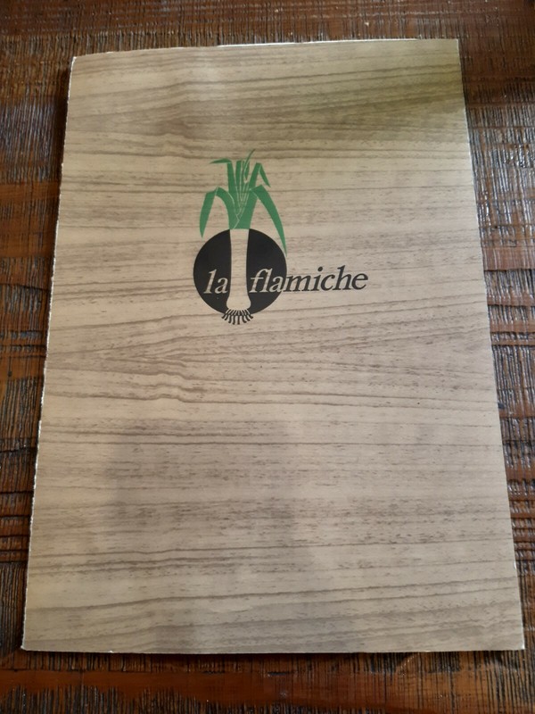Menu Vintage Restaurant La Flamiche 
