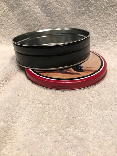 Candy/Cookie Tin Western W Boots- Lab Size 6” Round By 1-3/4” Decorative