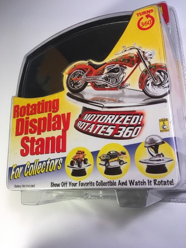 Mirrored Rotating Display Stand for Collectors Rotates 360 Degree Toy Zone