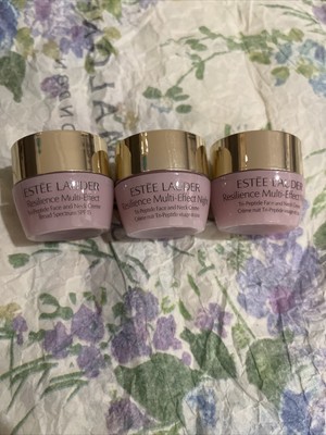 x3 Ester Lauder Resilience Multi Effect Night Face And Neck Cream (7ml) Each