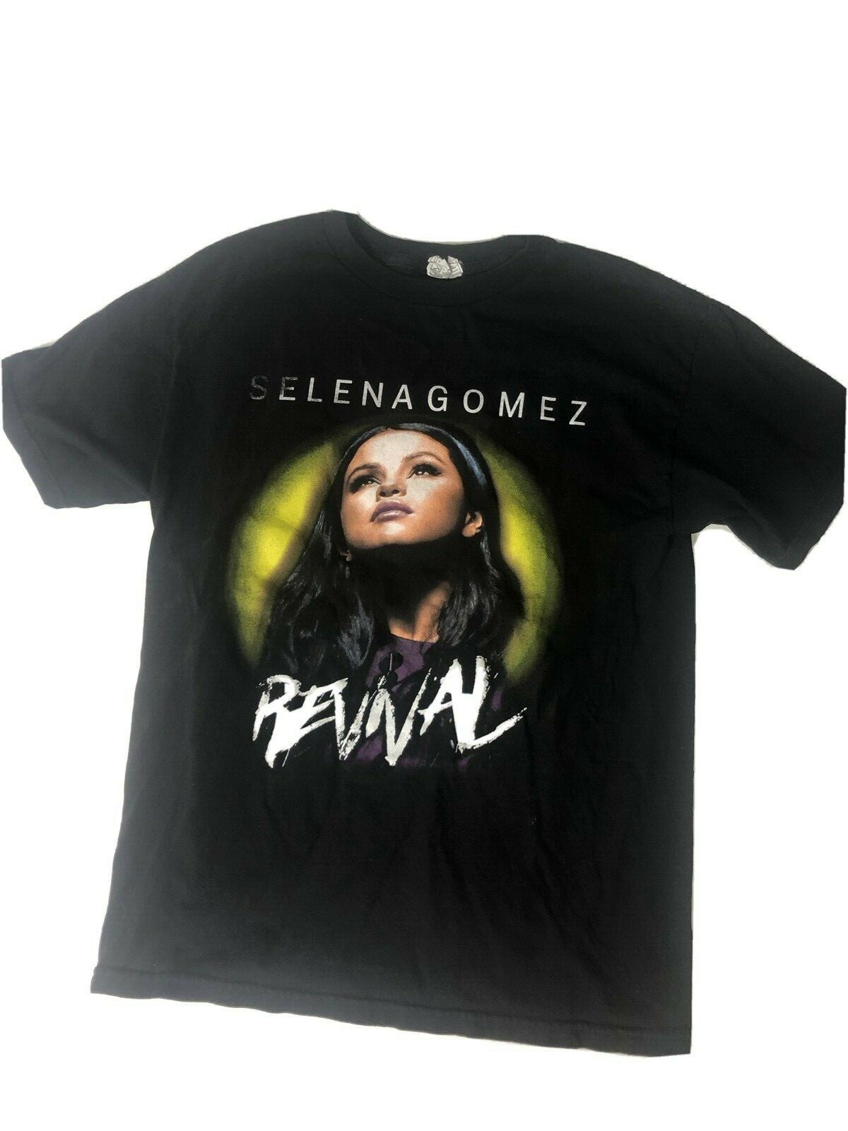 Selena Gomez 2016 Revival Concert Tour Black T Shirt Sz M