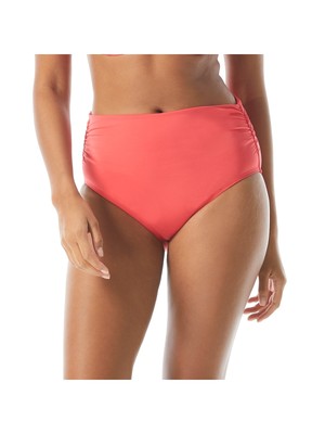 

Женский розовый купальник COCO REEF с отложным поясом и высокой талией, нижняя часть