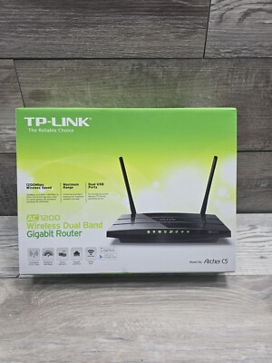 TP-LINK AC1200 Archer C5 Dual Band Wireless Gigabit Router Used Once 