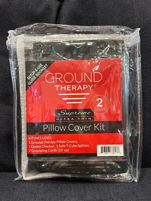 Grounding Pillow Case 2 Pack, Standard Size Pillow Covers to Improve Sleep