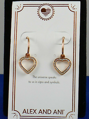 Alex and ani heart earrings online