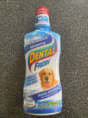 Dental Fresh Water Additive   Advanced Plaque and Tartar Formula for Dogs & Cats