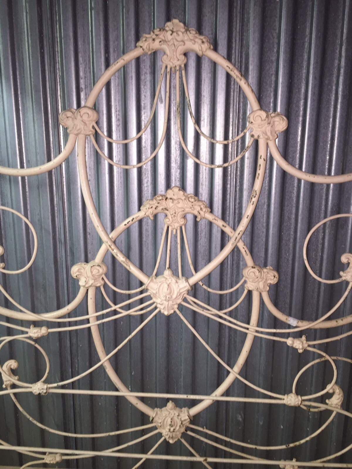 Antique Wrought Iron Double Bed