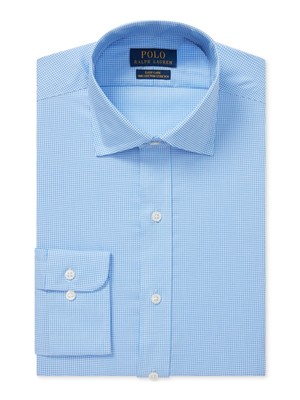 

RALPH LAUREN Синяя классическая рубашка в мини-сетку с воротником XL 17/17,5- 36/37, Синий, 712722200008