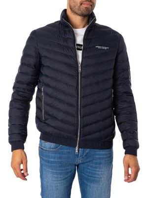 

Мужской пуховик с логотипом Armani Exchange, синий, 8NZB52-ZNW3Z-5578