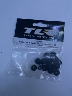 Losi Piston Set & Bushings 12mm Shock: 22 (TLR5090)