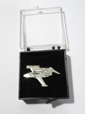 BAA CERTIFIED ECLIPSE 500 AIRPLANE PLANE TIE TACK PIN VINTAGE IN BOX