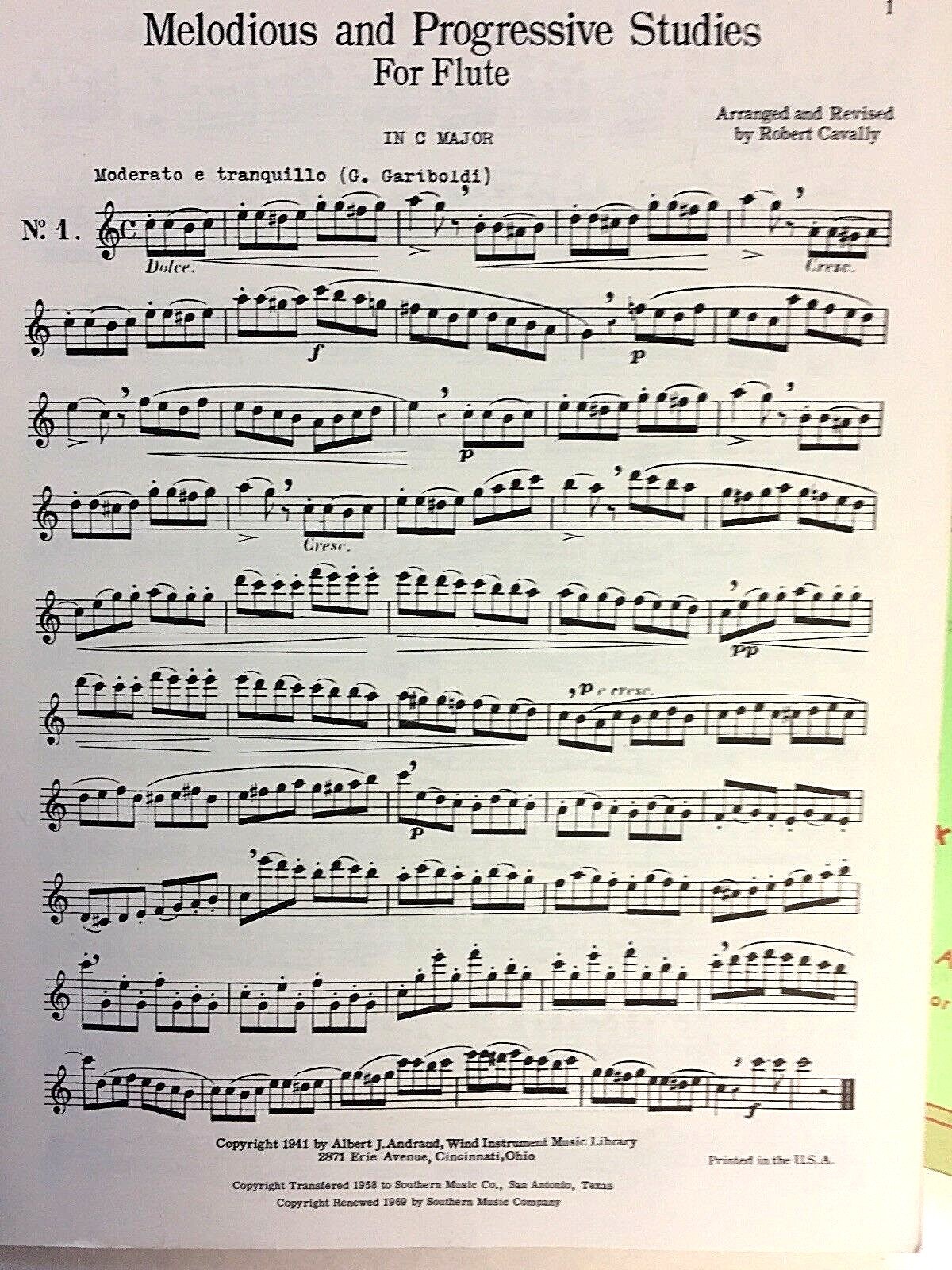 Selected Progressive Studies For Flute Etudes Scales Arpeggios Voxman Cavally