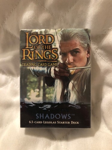 LOTR TCG Legolas Starter Deck Box Shadows Factory Sealed 63 Cards Box 2004