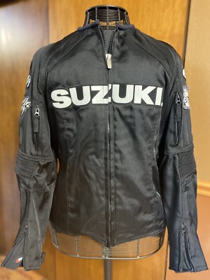 Joe Rocket Women's Suzuki RGSX Motorcycle Jacket XL Black & Pink Armor & Liner