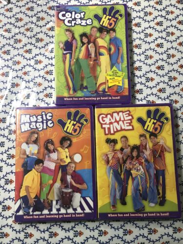 Hi-5: Color Craze, Music Magic, Game Time DVDs Volume 1,2,3 Hi-5: Color Craze, Music Magic, Game Time DVDs Volume 1,2,3
