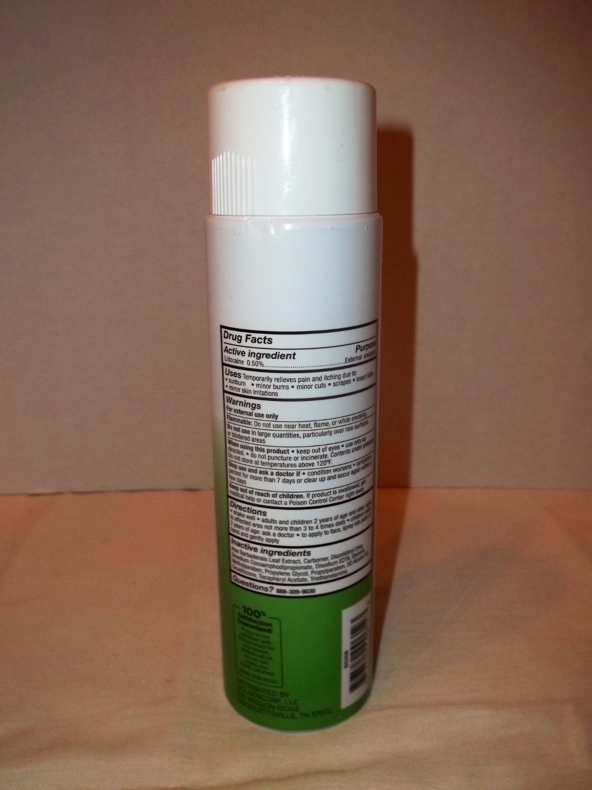 DG Body Sunburn Relief Spray-Aloe-6 Oz-Pain Reliever-Cuts-Bites