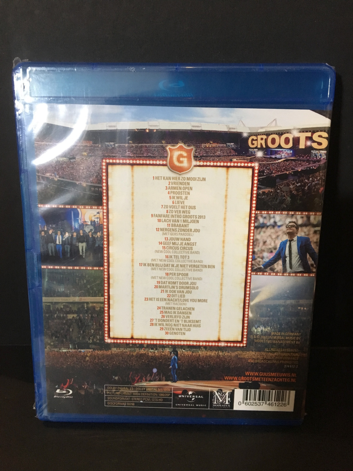 Guus Meeuwis - Groots Met Een Zachte G 2013 Live@Psv Stadion Eind Blu-Ray Bluray