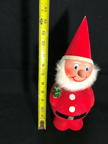 VINTAGE GERMANY SANTA CLAUSE CANDY CONTAINER HOLDER BOBBLE HEAD NODDER CHRISTMAS
