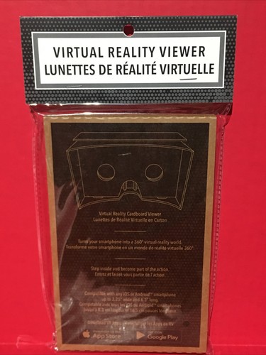 Virtual Reality Cardboard Viewer  DIY Box Kit  5.2” X 3.25” X 3.5” New