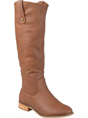 

JOURNEE COLLECTION Женские коричневые ботинки для верховой езды Taven Toe Block Heel, Коричневый, TAVEN-BRN-085XWC