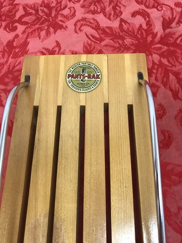 VTG Glines CO. Wooden Pants -(RAK) Rack TROUSERS/ SLACKS HANGER