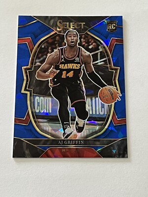 2022-23 Panini Select AJ Griffin Concourse Rookie Cracked Ice Silver Prizm