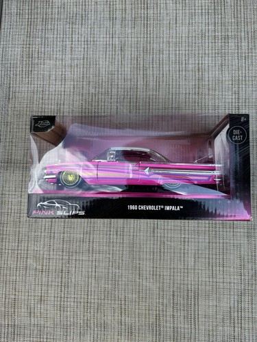 Jada Pink Slips 1960 Chevrolet Impala Pink Lowrider ***SEE Jada Pink Slips 1960 Chevrolet Impala Pink Lowrider ***SEE