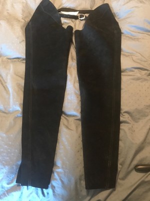 DEVON AIRE WESTERN OR ENGLISH HORSE SADDLE SUEDE SCHOOLING CHAPS ADULT SIZES
