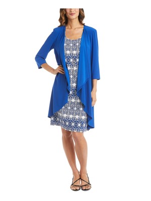 

Женская вечерняя куртка R-M RICHARDS синего цвета стрейч, Синий, 7877