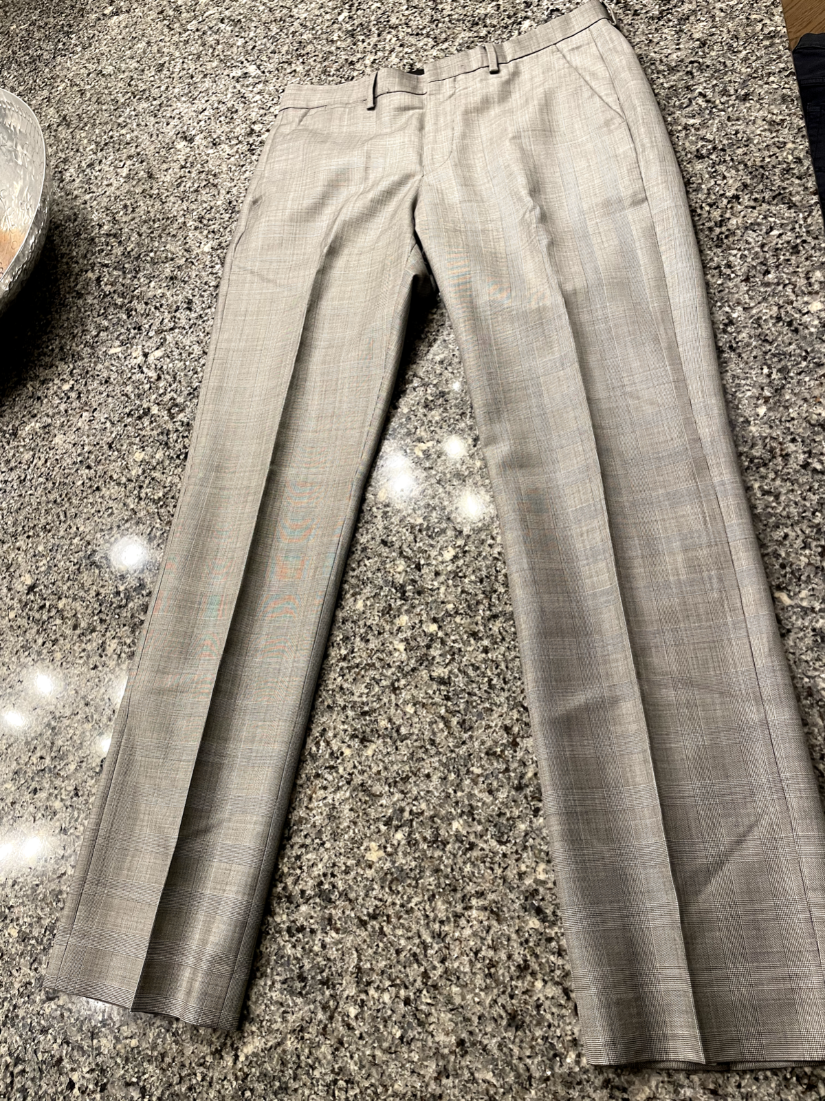 Men's Express Photographer Suit Pants Gray 31 X 32