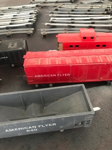 Vintage S Scale AC Gilbert American Flyer Set Train Cars Track Extras HUGE LOT!