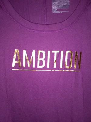 Womens Top Terra and Sky 0X (14W) Purple with Gold AMBITION New