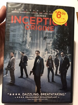 Inception (Origine) - DVD - Leonardo DiCaprio - Ellen Page - Brand New Sealed