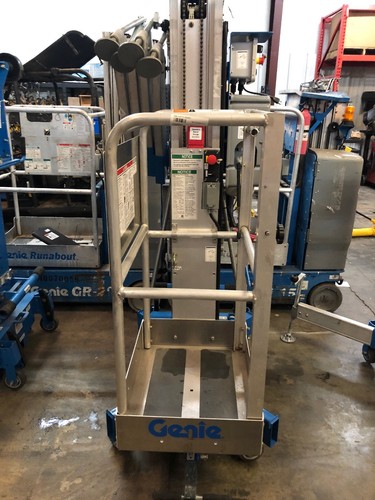 2017 GENIE AWP-30S DC WITH STRADDLE KIT POWERED VERTICAL MAST ONE MAN SCISSOR