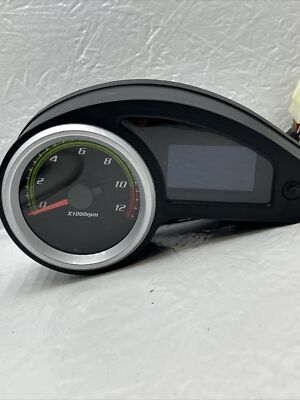 Universal LCD Digital Motorcycle Speedometer Tachometer Odometer 12000RPM A9