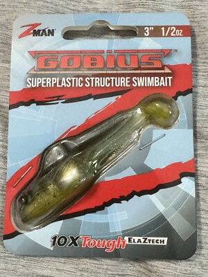 Z-man Gobius Swimbait 3  1/2 oz  Hot Snakes