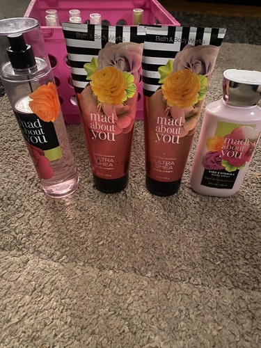 Bath & Body Works Mad about You Fine  Mist Spray,2 Body Creams + Lotion Read