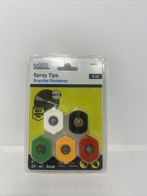 Surface Maxx Professional Spray Tips 5 Pack 0097331 Pressure Washer Nozzle 