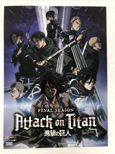 Attack On Titan Mini Poster 8x11 Final Season | eBay