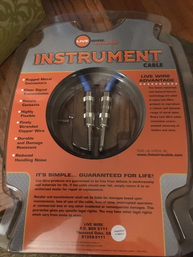 Live Wire Advantage Instrument Cable