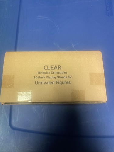 Clear 30-Pack Display Stands for AEW Unrivaled Figures Ringside Collectibles