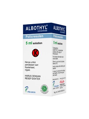 Albothyl Concentrate Policresulen Antitrichomonal Candidal Agent For Thrush 5ml