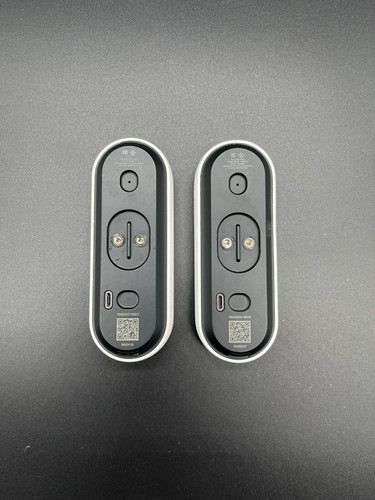 2x Google Nest Hello Smart Wi-Fi Video Doorbell, A0077 - White FOR PARTS