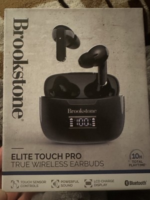 NEW Brookstone Elite Touch Pro True Wireless Earbuds