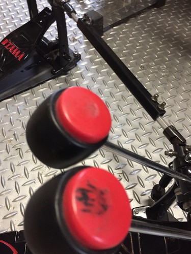 Tama Power Glide Limited Edition Double Bass Pedal Black & Red Good Condition