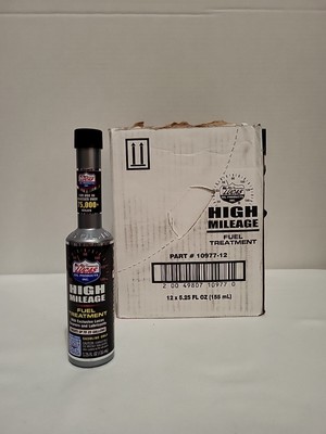 Lucas 10977 High Mileage Fuel Treatment w/ Cleaners and Lubricants Case of 12