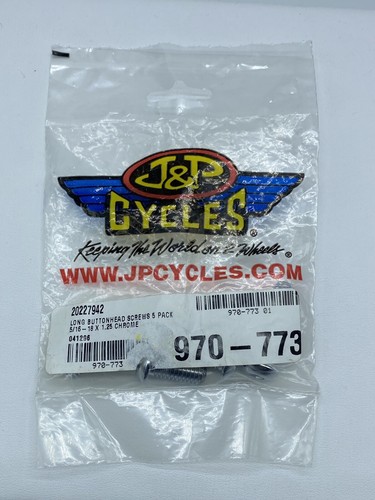 ︎^_^ページ J&P Cycles 970-773 5 pk Long Buttonhead Screws Harley 5/16