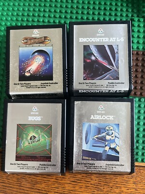 atari 2600 7800 games lot tested Journey Encounter At L-5 Airlock Bugs